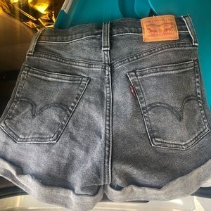 Black levi shorts